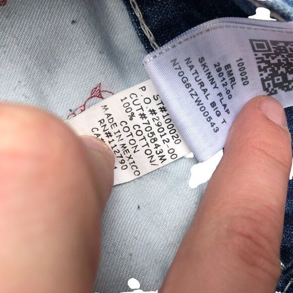 True Religion Jeans Size 29 SKINNY BIG T Blue - Picture 6 of 9